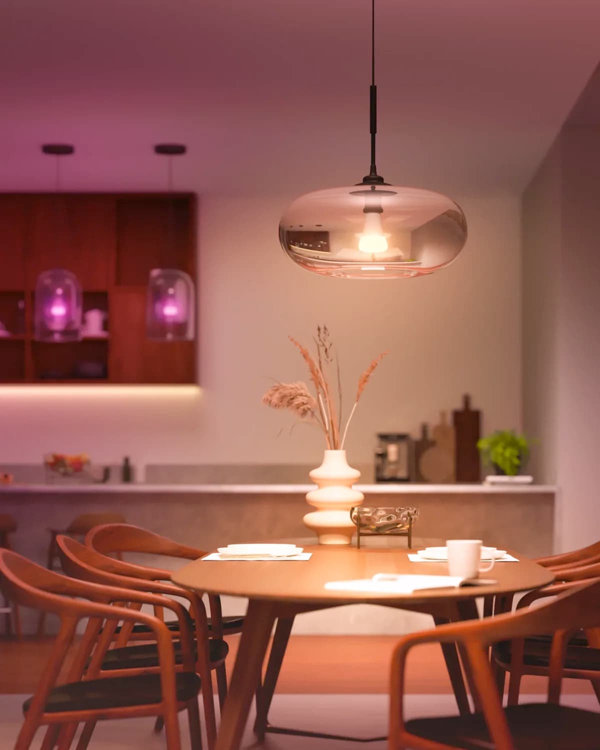 Living room lit with Philips Hue